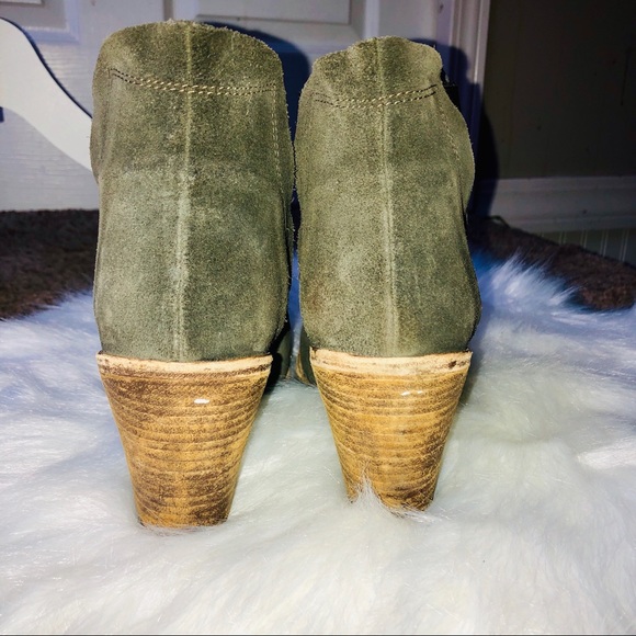Hoss Intropia Green Suede booties - Picture 2 of 5